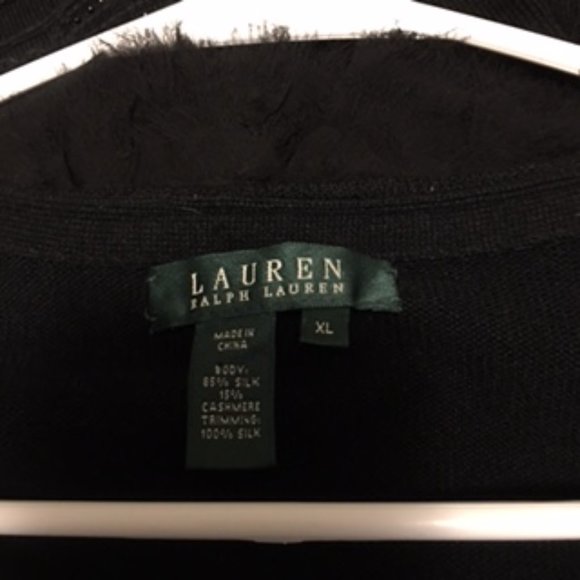 Lauren Ralph Lauren Vintage Sweater Size XL Cashmere & Silk - Picture 7 of 7